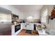 View of a kitchen with white cabinets and appliances at 3158 Morningside Dr, Raleigh, NC 27607