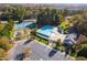 Community overview featuring pool, tennis courts, playground, and parking at 2106 White Pond Ct, Apex, NC 27523