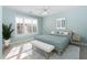 Spacious bedroom with large windows and neutral decor at 2106 White Pond Ct, Apex, NC 27523