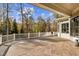 Large deck with access to backyard and wooded area at 110 Bywater Way, Chapel Hill, NC 27516