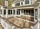 Multi-level deck wraps around the back of the home at 110 Bywater Way, Chapel Hill, NC 27516