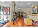 Home gym with exercise equipment and hardwood floors at 110 Bywater Way, Chapel Hill, NC 27516