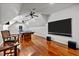 Game room with pool table, TV, and foosball table at 110 Bywater Way, Chapel Hill, NC 27516