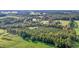 Aerial view of property showing a barn and large field at 9847 Snow Camp Rd, Snow Camp, NC 27349