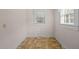 Small kitchen nook with tile floor and window at 9847 Snow Camp Rd, Snow Camp, NC 27349