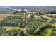 Aerial view of property with long road and surrounding forest at 9847 Snow Camp Rd, Snow Camp, NC 27349