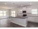 Modern kitchen with white cabinets, granite countertops and island at 100 Lemon Drop Ln, Franklinton, NC 27525