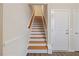 Staircase leading to the upper level of the home at 12309 Aberdeen Chase Way, Durham, NC 27703