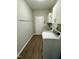 Laundry room with washer, dryer, and ample storage at 8805 Cochran Ct, Wake Forest, NC 27587