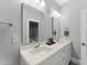 Double vanity bathroom with marble countertop at 1005 Collins Dr, Raleigh, NC 27609