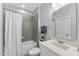 Bathroom with shower/tub combo and vanity at 1005 Collins Dr, Raleigh, NC 27609