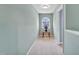 Bright hallway with a small table and an arched window at 713 Sequoia Ridge Dr, Fuquay Varina, NC 27526