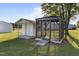 Property features two storage sheds; one with a screened gazebo at 2494 Joel Johnson Rd, Lillington, NC 27546