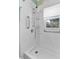 Accessible bathroom with a walk-in shower at 2494 Joel Johnson Rd, Lillington, NC 27546