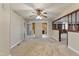 Dining room with wood accents and carpet at 2494 Joel Johnson Rd, Lillington, NC 27546