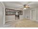Dining room with wood accents and carpet at 2494 Joel Johnson Rd, Lillington, NC 27546