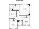 Second floor plan featuring a main suite, three additional bedrooms, and multiple bathrooms at 195 Sawyer Mill Dr, Dunn, NC 28334