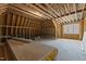 Unfinished bonus room with ample space for customization at 2105 Gentry Rd, Wake Forest, NC 27587