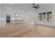 Open concept kitchen with island and high-end finishes at 2105 Gentry Rd, Wake Forest, NC 27587