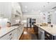 Modern kitchen with stainless steel appliances and granite countertops at 204 Harvest Ln, Pittsboro, NC 27312