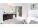 Main bathroom with soaking tub, walk-in shower, and dual vanities at 204 Harvest Ln, Pittsboro, NC 27312