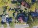 Aerial view showcasing the home's curb appeal at 715 E Broad St, Fuquay Varina, NC 27526