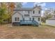 Two-story house with deck, hot tub and spacious backyard at 143 Rawhide Dr, Louisburg, NC 27549