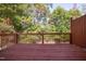 Wooden deck overlooking wooded area at 254 Linden Park Ln Ln, Cary, NC 27519