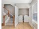 Convenient laundry closet with washer and dryer included at 254 Linden Park Ln Ln, Cary, NC 27519