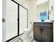 Modern bathroom with a large shower and vanity at 2034 Florine Drive Dr, Apex, NC 27502