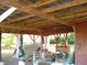 Open covered area with wooden beams, tools, and materials at 6349 Elevation Rd, Benson, NC 27504