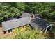 Aerial view of a ranch style home with a large backyard at 6349 Elevation Rd, Benson, NC 27504