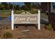 Cedar Creek Condominiums sign, welcoming residents and guests to the community at 1812 Orange Grove Rd # 101, Hillsborough, NC 27278
