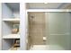 Tub and shower combo with tiled walls at 4416 Environ Way, Chapel Hill, NC 27517