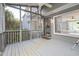 Screened porch overlooking the backyard and living room at 5105 Northgreen Dr, Fuquay Varina, NC 27526