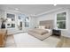 Luxury bedroom with private balcony access and modern furniture at 901 Myers Point Dr # 17, Morrisville, NC 27560