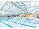 Indoor swimming pool with multiple lap lanes at 901 Myers Point Dr # 17, Morrisville, NC 27560