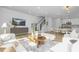 Open floorplan with living room, kitchen, and staircase at 901 Myers Point Dr # 17, Morrisville, NC 27560