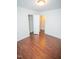 Bedroom with hardwood floors and ample closet space at 6220 Sweden Dr, Raleigh, NC 27612