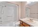 Bathroom with tub/shower combination and vanity at 14 Stone Village Ct, Durham, NC 27704