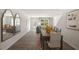 Bright dining area with a wooden table and seating for six at 131 Holmes Corner Dr, Smithfield, NC 27577