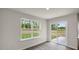Dining area with sliding door access to a patio at 236 Holton St, Smithfield, NC 27577