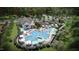 Aerial view of community pool and surrounding area at 904 Delano Dr, Knightdale, NC 27545