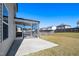 Private backyard with a screened porch and a large yard at 2117 Attend Xing, Fuquay Varina, NC 27526