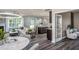 Open floor plan with living room, kitchen and game room at 2896 Huxley Way, Apex, NC 27502