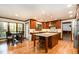 Kitchen boasts granite countertops and modern cabinetry at 106 Springbrook Pl, Cary, NC 27518