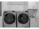 Laundry room with side-by-side washer and dryer at 222 Saint Marys St, Raleigh, NC 27605