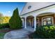 Community clubhouse featuring a classic design and welcoming porch at 142 Brentfield Loop, Morrisville, NC 27560