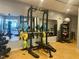 Modern gym with weight machines and free weights at 222 Glenwood # 602, Raleigh, NC 27603