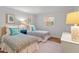 Charming bedroom with twin beds, hardwood floors, and window at 3738 Yorktown Pl, Raleigh, NC 27609